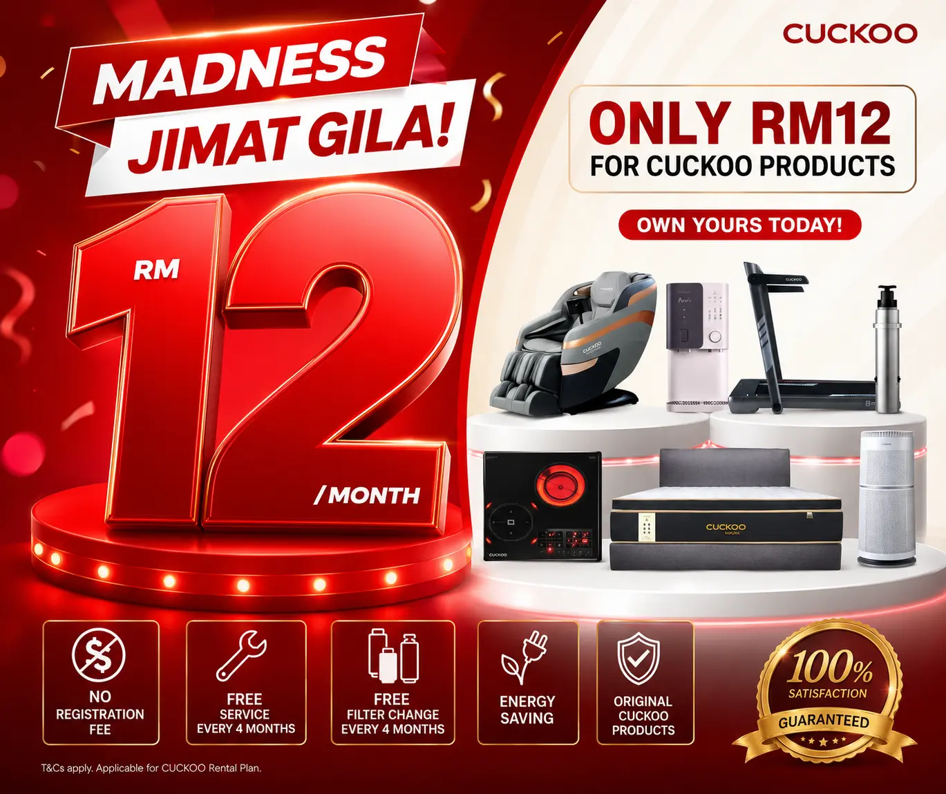 Cuckoo Promo RM 12